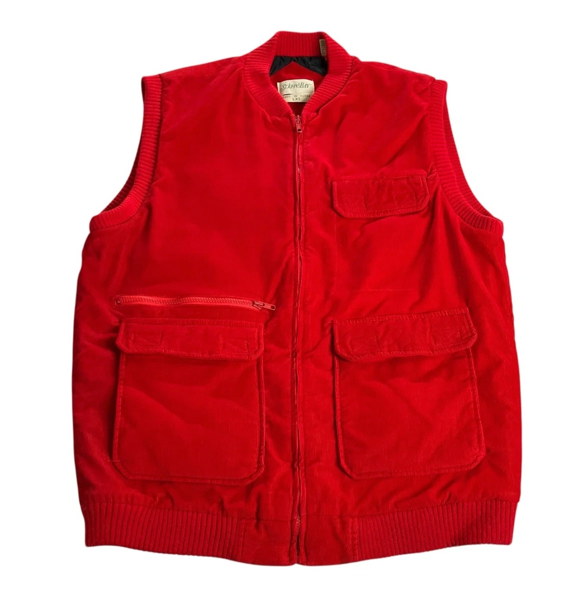 Gilet Matelassé St. John's Bay Homme Marron, Taille M, Neuf Avec étiquettes