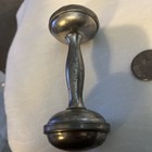 Vintage Plated Metal Baby Rattle — photo 5