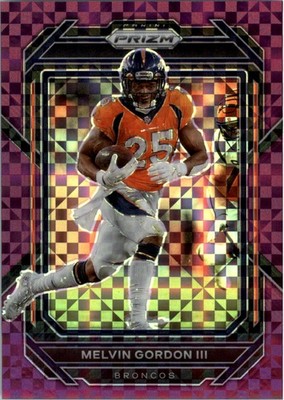 2022 Panini Prizm Prizms Purple Power #88 Melvin Gordon III /49 - FB