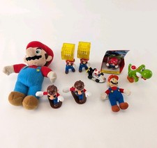 Super Mario Lot 9 Pieces 2012 Goldie Plush Yoshi Toad Kart Figures Nintendo