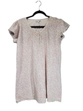Miss Elaine Women's Nightgown Floral Cottagecore Cotton Granny Sleepwear