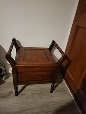 Antique Wooden Commode Chair Potty Seat Toilet
