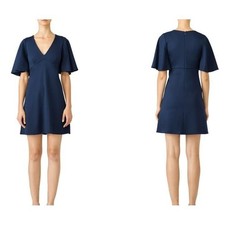 Amanda Uprichard Navy Boca Mini Dress Size 2X Minimalist Office Party