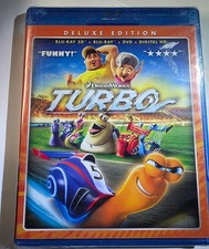 Turbo Blu-ray/DVD, 2013, 3-Disc Set, Includes Digital Copy 3D Free shipping