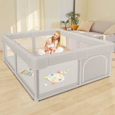 Baby Playpen Baby Playard, Playpen for Babies and Toddlers with Gate, 50X50 Baby