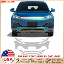 For BYD Atto 3 2022-2023 Front Bumper Precut Paint Protection Film Clear PPF TPU