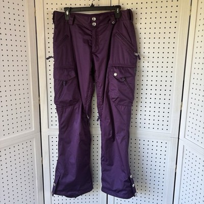 Burton Pants Womens M Purple Lucky Snowboard Ski Dryride Vented