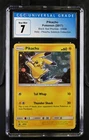Pikachu Pikachu Sidekick Collection Black Star Promos SM98 NM CGC 7 SWIRL