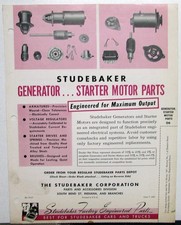 1951 Studebaker Parts Bulletin Indep Garages Generator Starter Motor Original