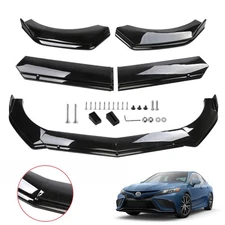 For Chrysler 300 2005-2020 Front Bumper Lip Splitter Spoiler Chin Kit Black