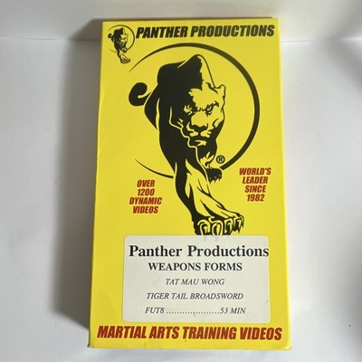 VTG Panther Productions VHS Weapons Forms Tiger Tail Broadsword Untested