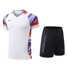 Li Ning Men's Table Tennis Badminton T-shirt and Shorts Suit Sports 26-032801