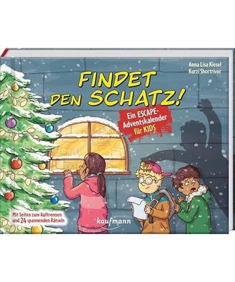 Findet den Schatz! - Ein Escape-Adventskalender für Kids: Mit Seiten zum Auftre