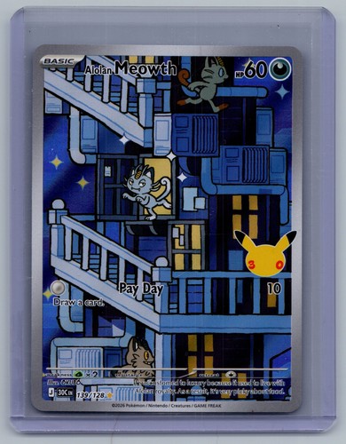 ME: 30th Celebration #139/128 Alolan Meowth