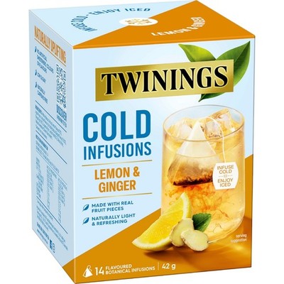 Twinings Cold Infusions Lemon Ginger 14 pack