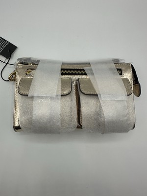Aimee Kestenberg SADDLE-UP WRISTET CLUTCHCRINKLED GOLD | eBay display picture 2