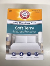 Arm  Hammer Soft Terry Mattress Protector - Twin / Twin XL - Waterproof