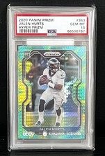 2020 Panini Prizm Jalen Hurts Hyper Prizm /175 (RC) PSA 10 Gem Mint