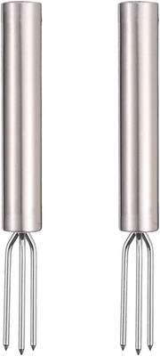 Edelstahl-Mais- und Kartoffelspieße 2er Set, wiederverwendbar, spülmaschinenfest