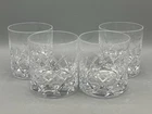 Set of 4 Vintage Waterford Crystal Lismore Single Old Fashioned Glass 3 1/4"Tall