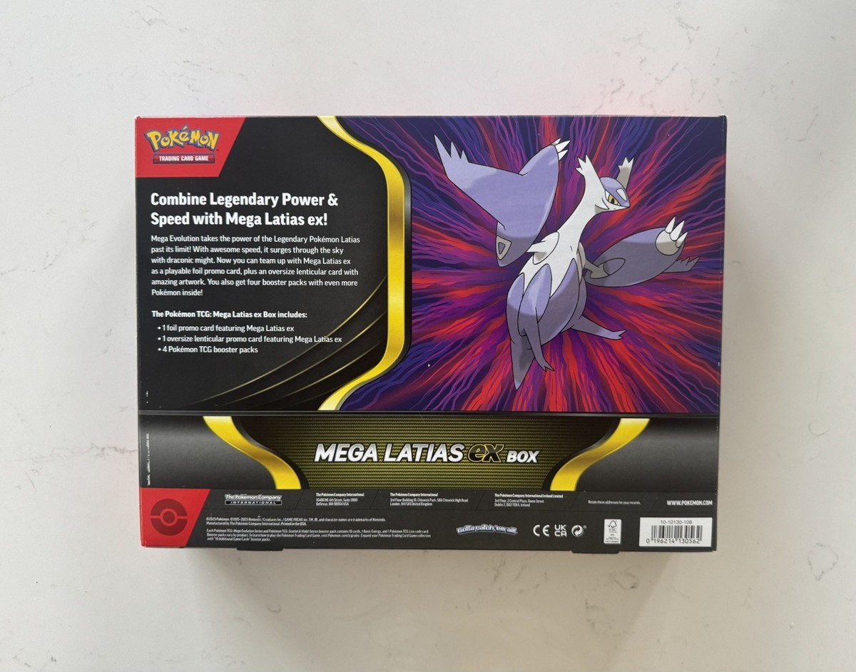 Pokémon: Mega Venusaur-ex premium collectie van het Pokémon TCG (een holografische promotiekaart, een gigantische lenticulaire promotiekaart en acht uitbreidingsenveloppen