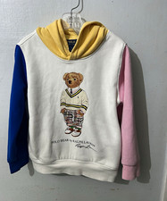 Polo Ralph Lauren Polo Bear Graphic Pullover Hoodie Colorblock Kids 5