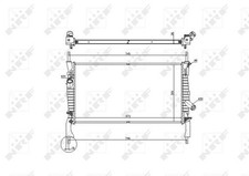 NRF Radiator for Ford Transit 16V LPG GZFC 2.3 Litre April 2006 to April 2014