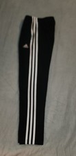 A31-Adidas Climacool Boys Medium Black / White Size 7 Track Pants