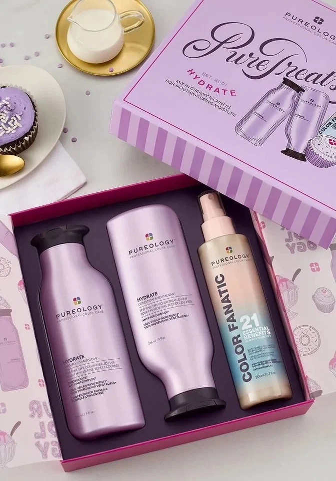 Champú hidratado Pureology 9 oz / Acondicionador 9 oz / Sin enjuague 21 6,7 oz o paquete de kit Foto 2 de 4