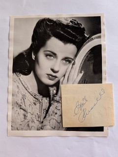Gail Russell (d. 1961) Signed Cut w/Vintage 8x10 Photo Salty O'Rourke