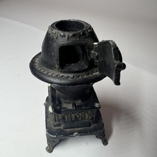 Vintage Cast Iron Miniature Potbelly Stove Toy Heavy