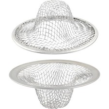 2 Pack Stainless Steel Sink Strainer 2 Inch Mesh Basket Round Drain Food