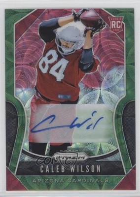 2019 Panini Prizm Rookies Green Scope 63/75 Caleb Wilson #367 Rookie Auto RC 2i9