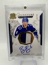 2017-18 Upper Deck The Cup Signature Materials 33/99 Brock Boeser Rookie Auto RC