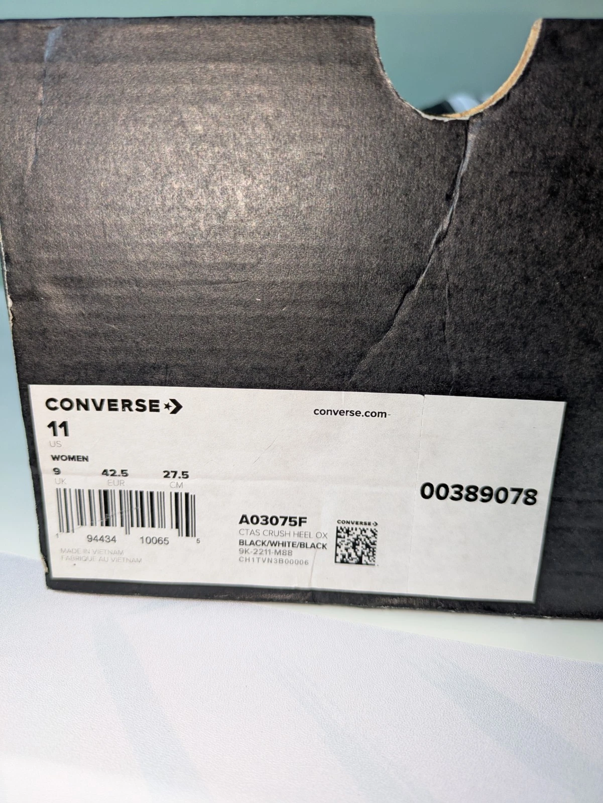 RAVEL Converse Women's Chuck Taylor All Star Rave Low Blk Canvas LifeStyle 11 W 9 M