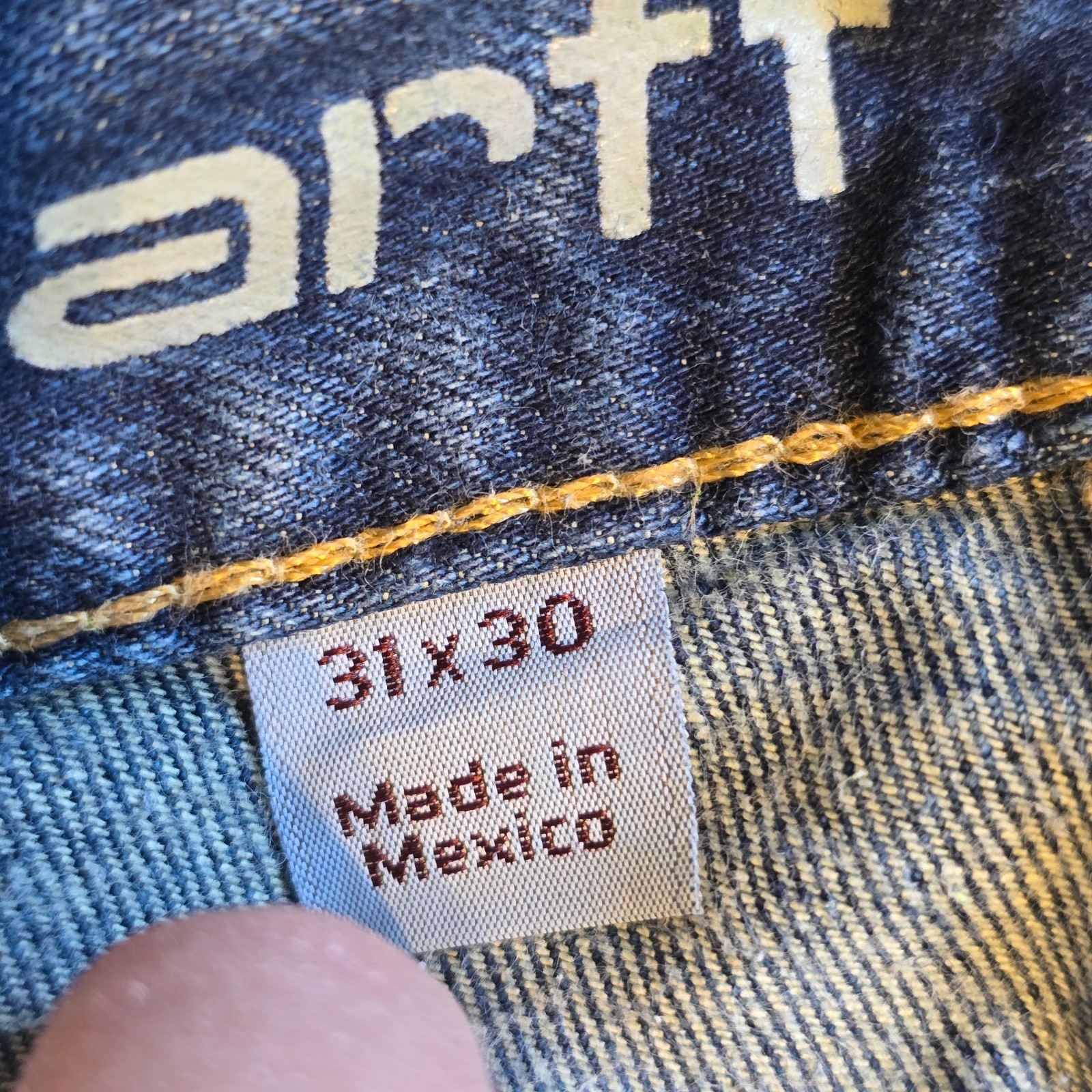 Men’s Carhartt Blue Rugged Flex Relaxed Fit Denim Pants - 31 x 30 image 7