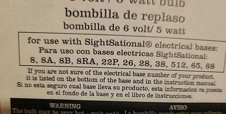 Holiday Living Replacement Bulb 6 Volt 5 Watt SightSational Base 166436 - Image 4 of 4