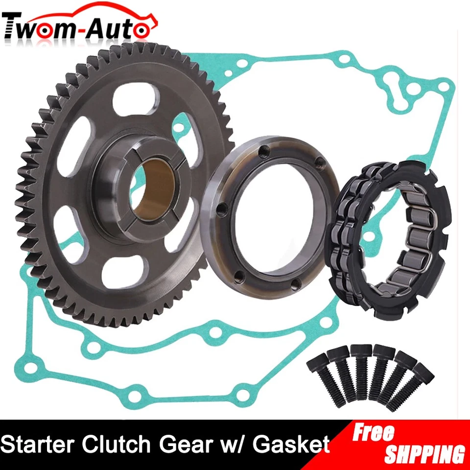 Engranaje de sujeción de cojinete de embrague de arranque unidireccional con junta para Yamaha YFZ450R 2009-2022 Foto 2 de 4