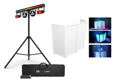 Chauvet DJ GIGBAR 3 ILS Light Bar w/2 Derby/Pars/Strip Tripod Footswitch Facade