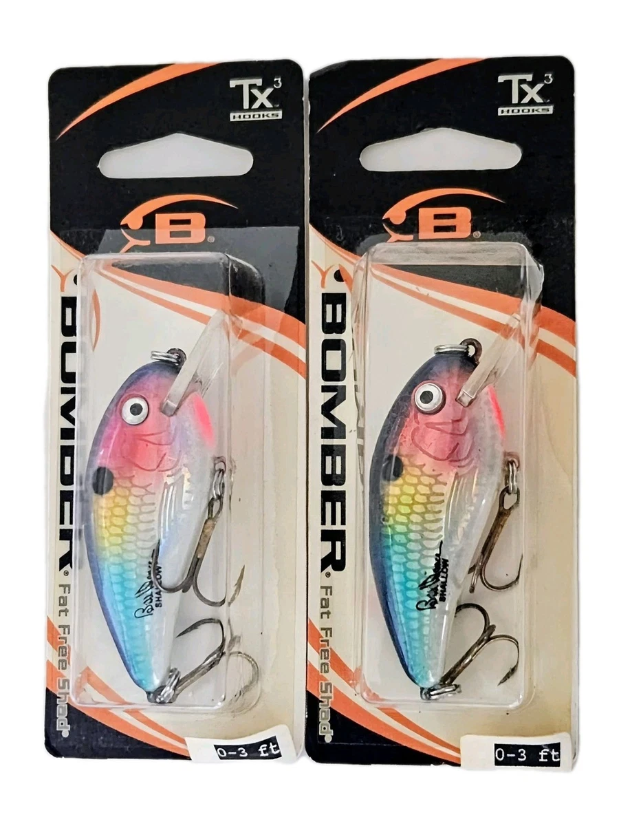 BOMBA Fat Free Shad Bill Dance サイン入り 最安値級価格 サイン入り Dance Bill Shad Free Fat BOMBA Vintage