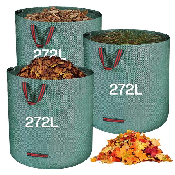 Gartenabfallsack Gartensack Laubsack Faltbar Polypropylen Robust 3 StüCk 272L-image