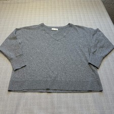 Lucky Brand Gray V Neck Sweater Mens XL Pullover Classic Preppy Comfort