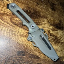 EDC BLACK SOG PROVIDER G10 Fixed Blade Knife Green G-10!!