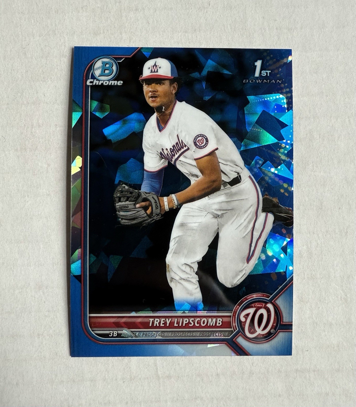 2022 Bowman Draft Sapphire Trey Lipscomb Refractor BDC-197 Nationals