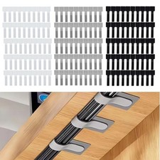 50 Pack Adjustable Cable Organizers for Improved Cord Management in Any Setting