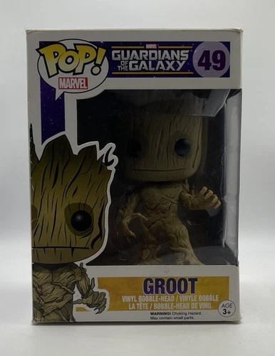 Marvel Funko Pop - Groot - Guardians of the Galaxy - No. 49 - Box Damage