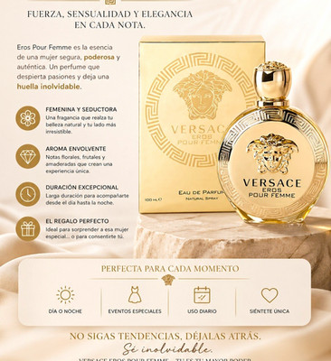 Versace Eros Pour Femme Eau de Parfum Spray 100 mL Long Lasting