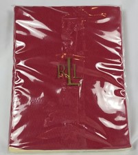 Ralph Lauren WAITSFIELD Red Geometric OBLONG Tablecloth 60 x 84" Brand New