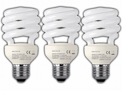 3x ENERGIESPARLAMPEN 15W BIRNE | E27 SPARLAMPE SPIRALLAMPE | 2.800 K WARMWEISS