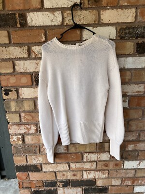 Intermix Women's Small Cashmere Wool Long Sleeve Tied Pullover